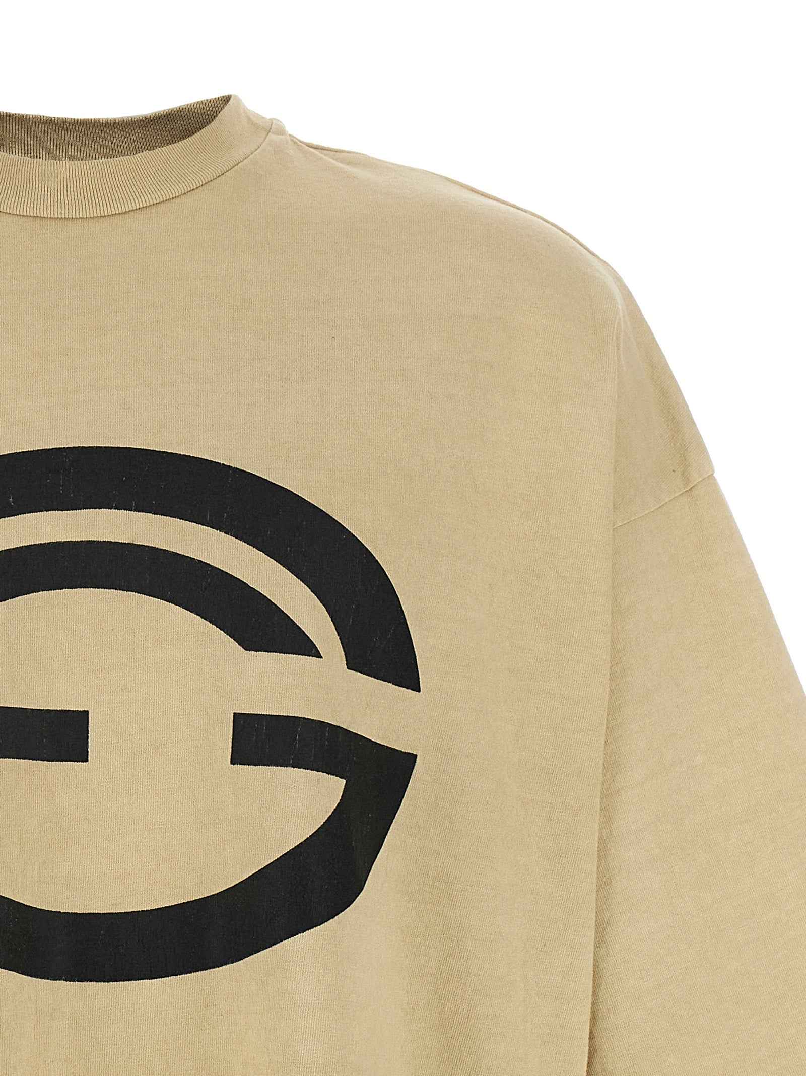 Beige Cotton T-Shirt