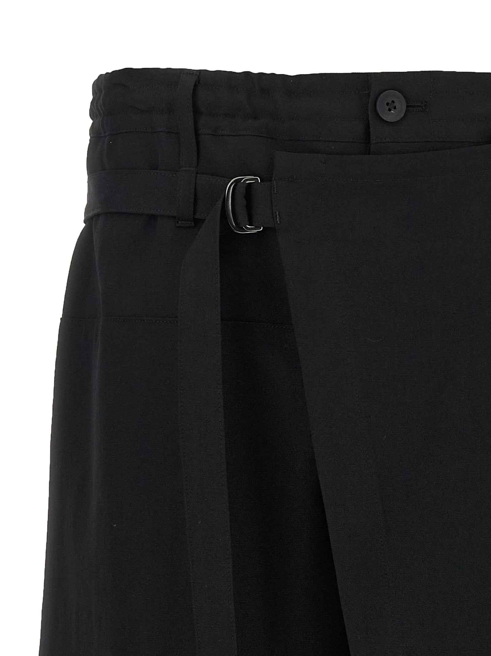 Black Wool Knee Length