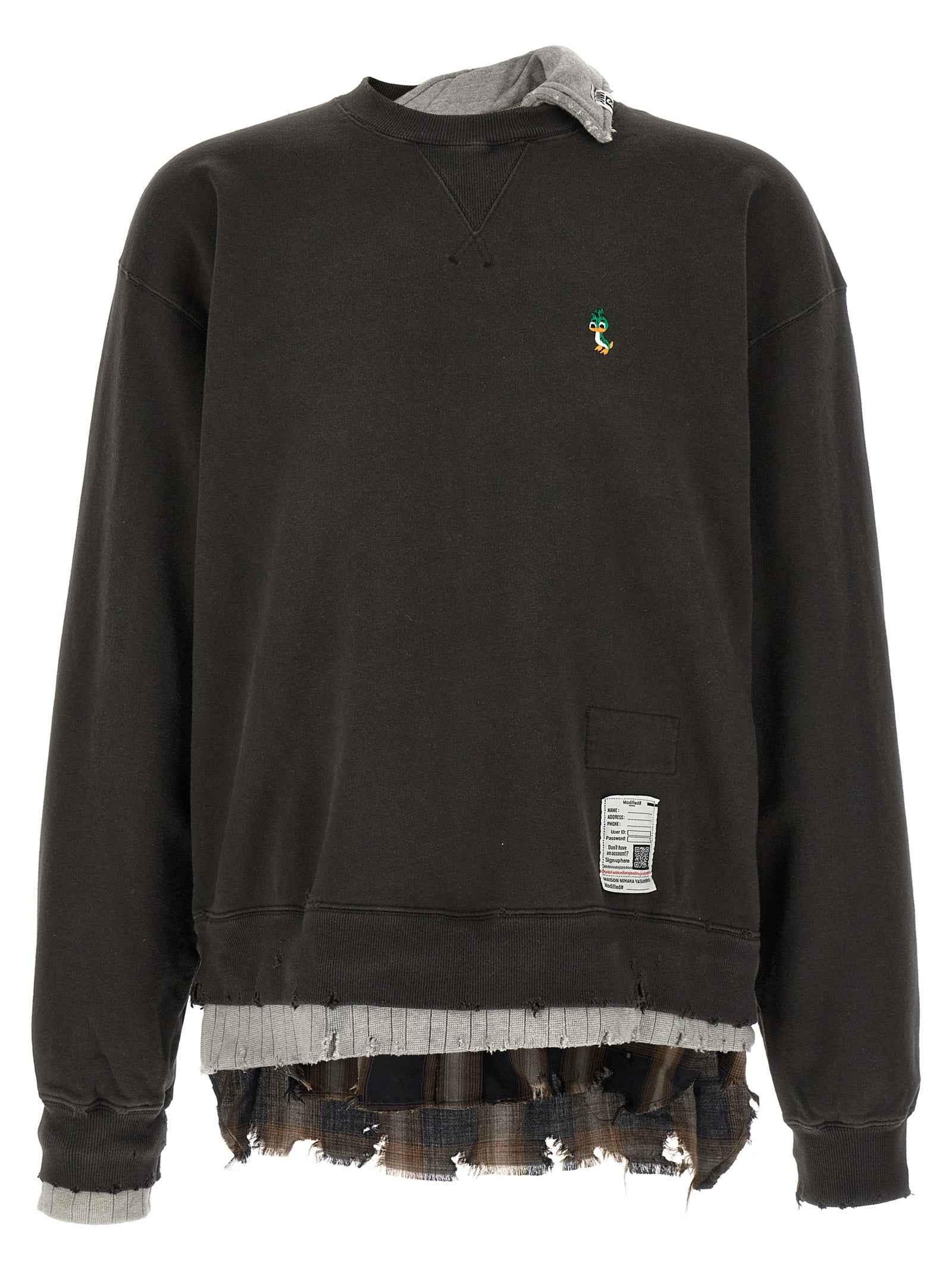 Black Cotton Sweatshirt