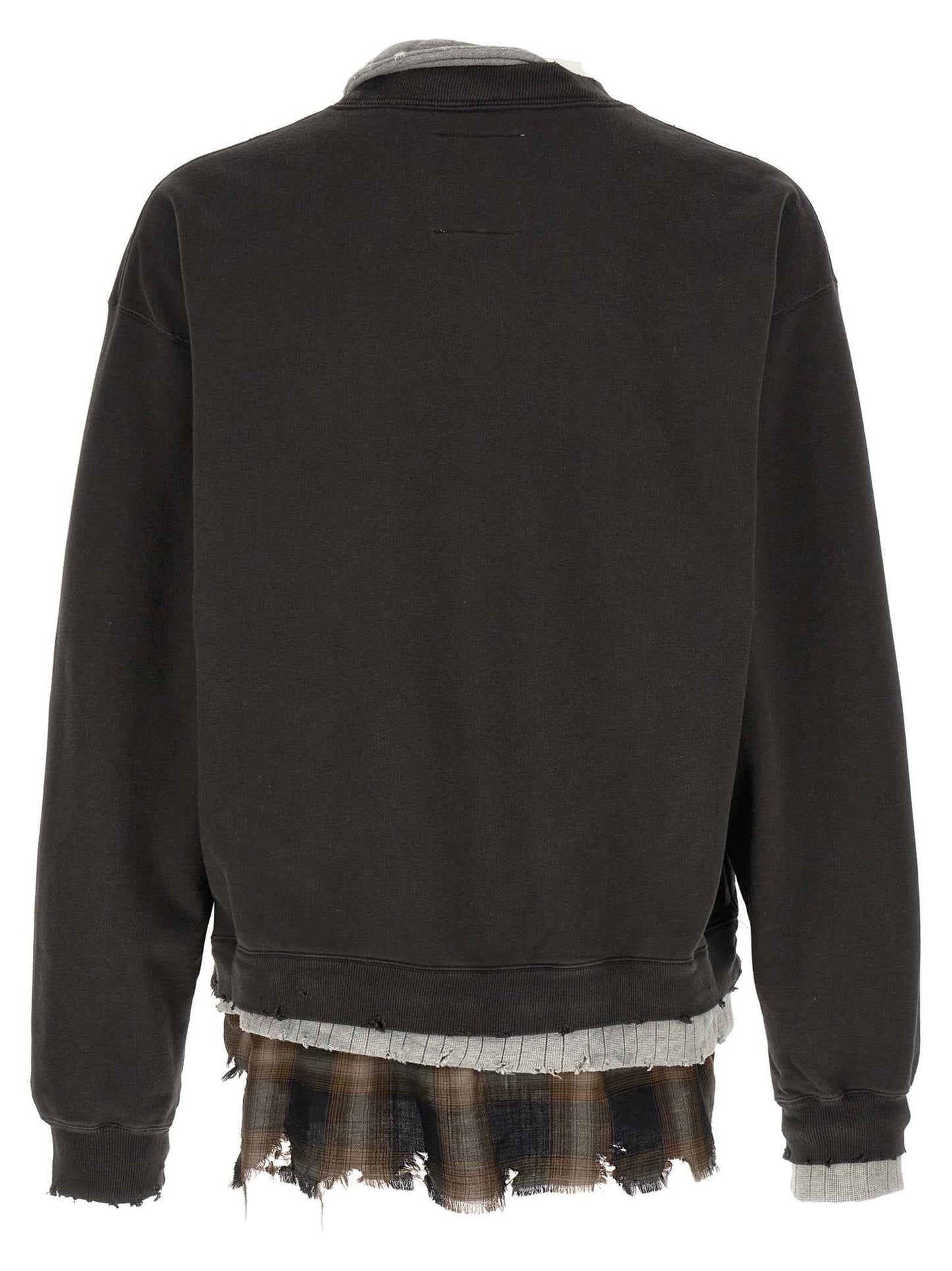 Black Cotton Sweatshirt