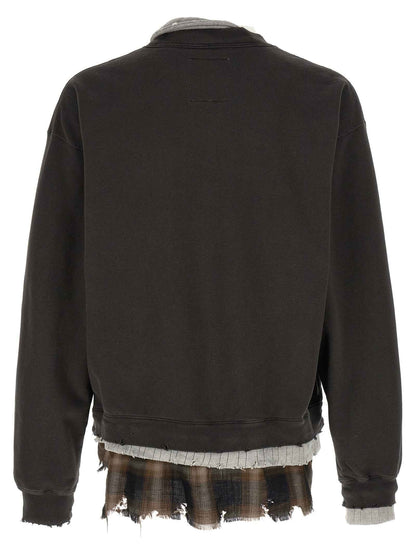 Black Cotton Sweatshirt