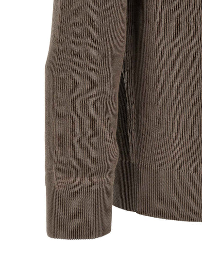 Brown Cotton Polo Shirt