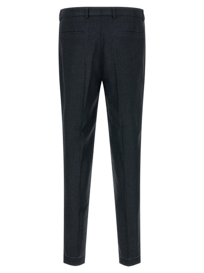 Blue Silk Two-Piece Suit