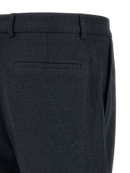 Blue Silk Two-Piece Suit