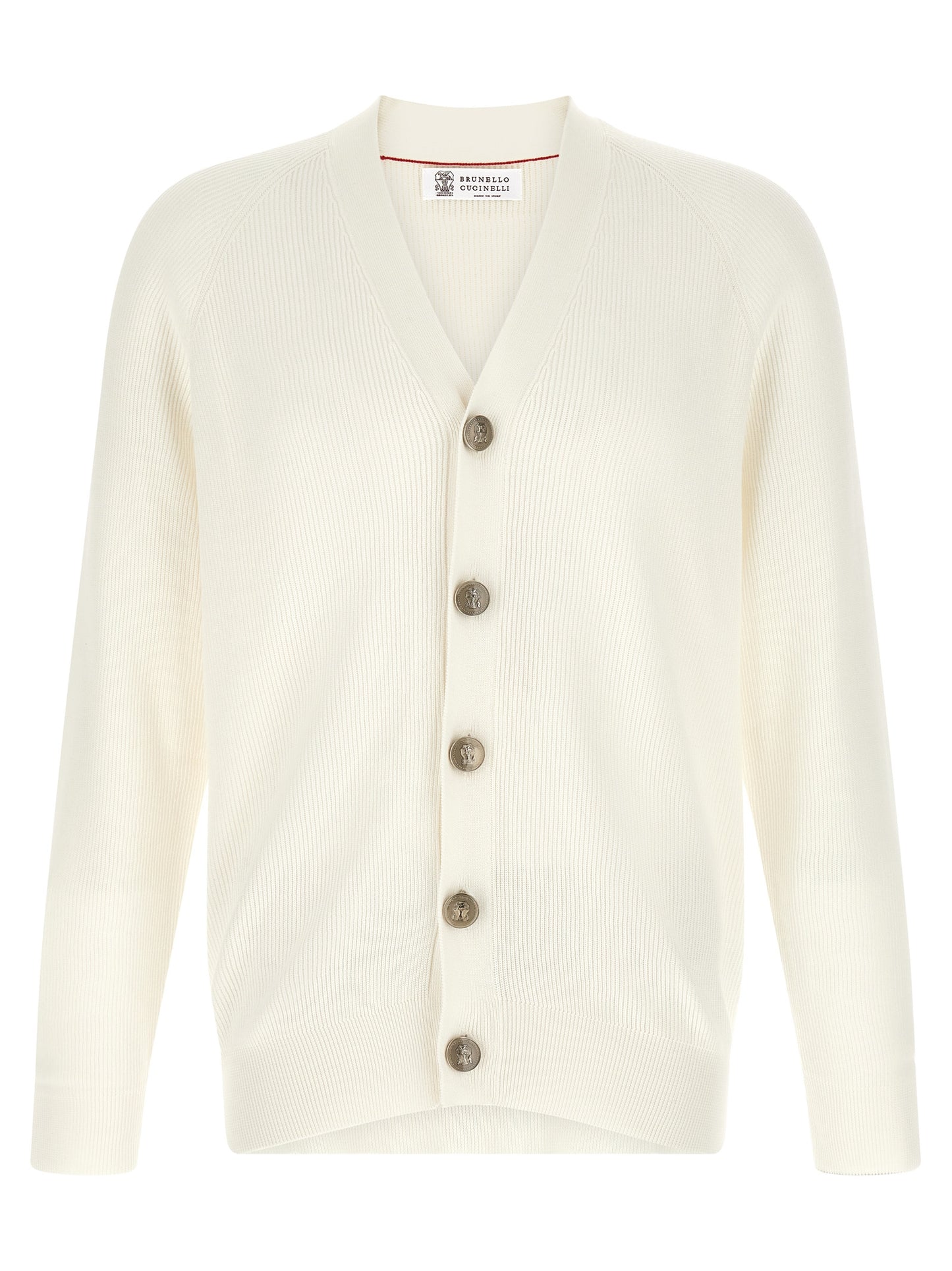 White Cotton Cardigan