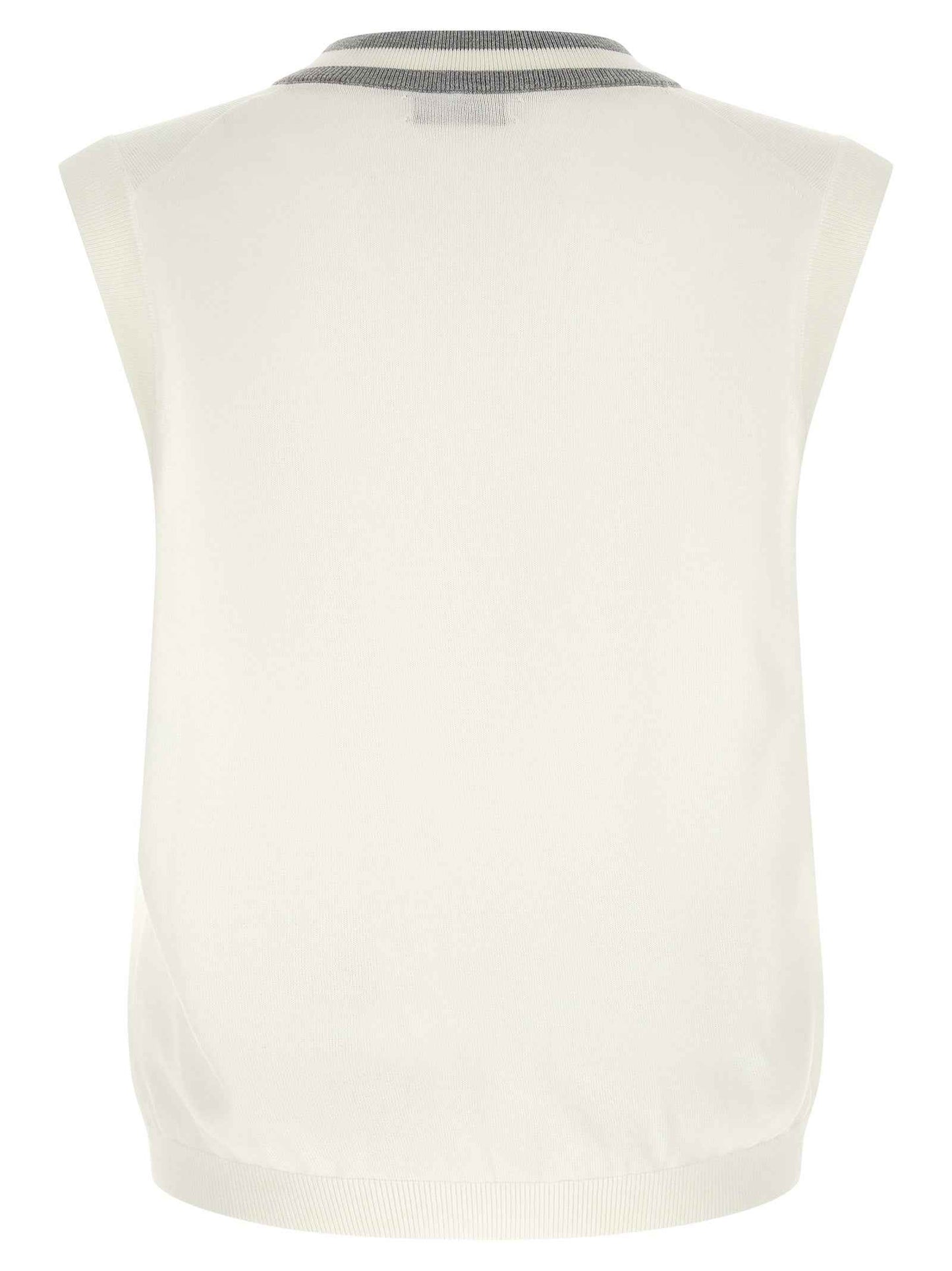 White Cotton Sweatshirt