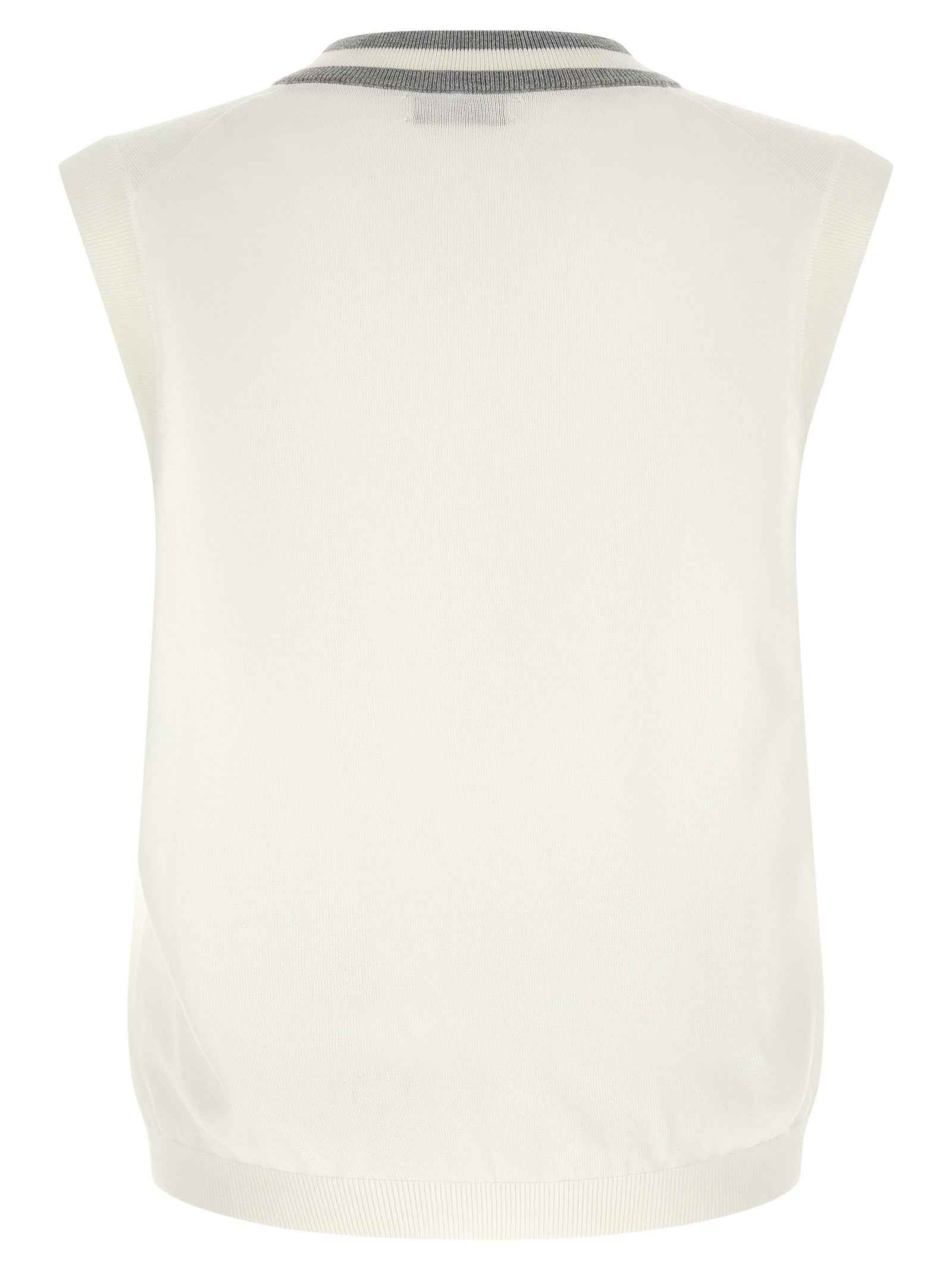 White Cotton Sweatshirt