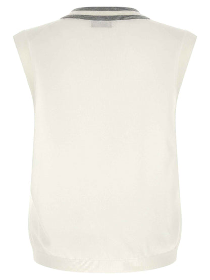 White Cotton Sweatshirt