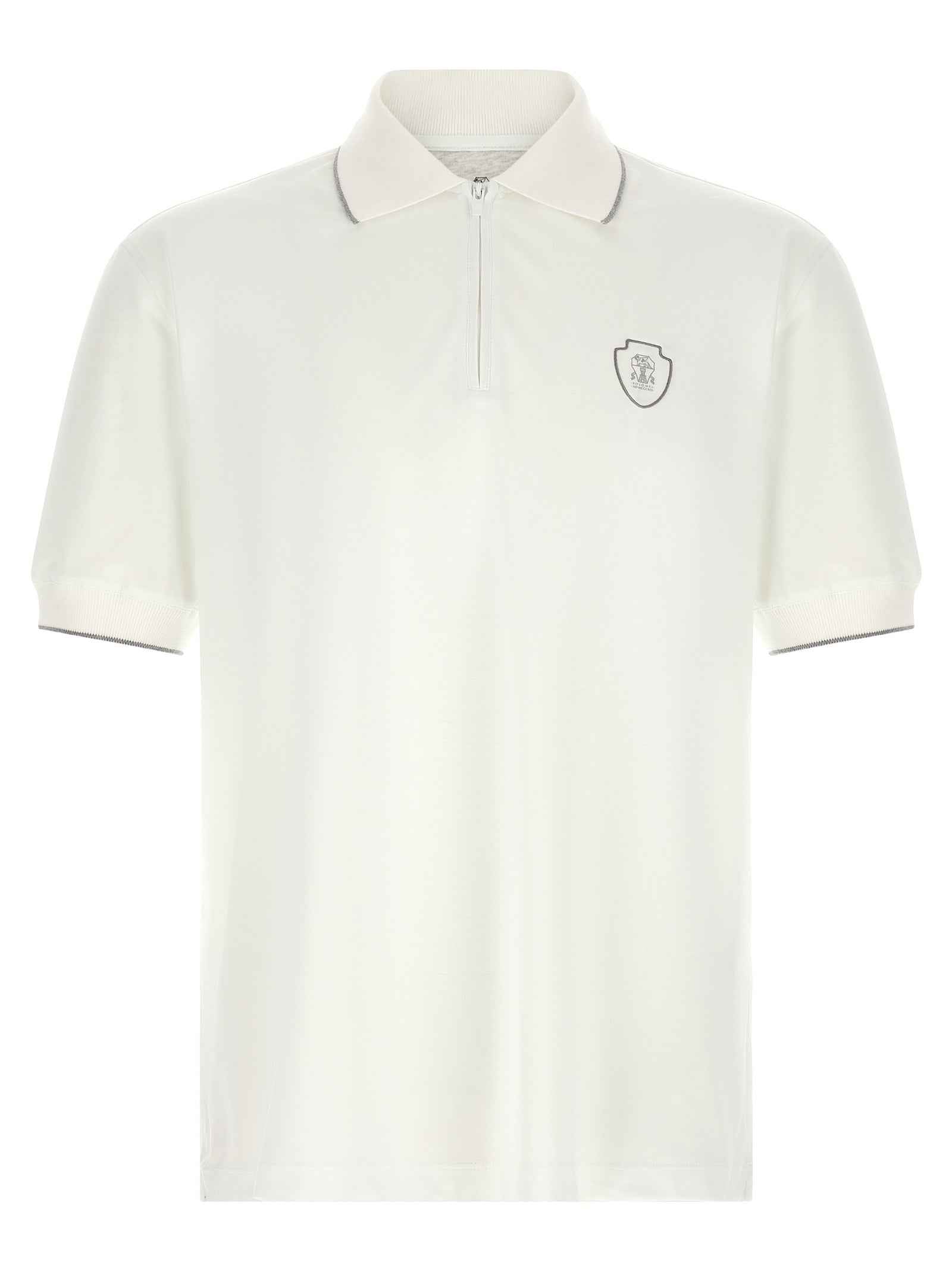White Polyamide Polo Shirt