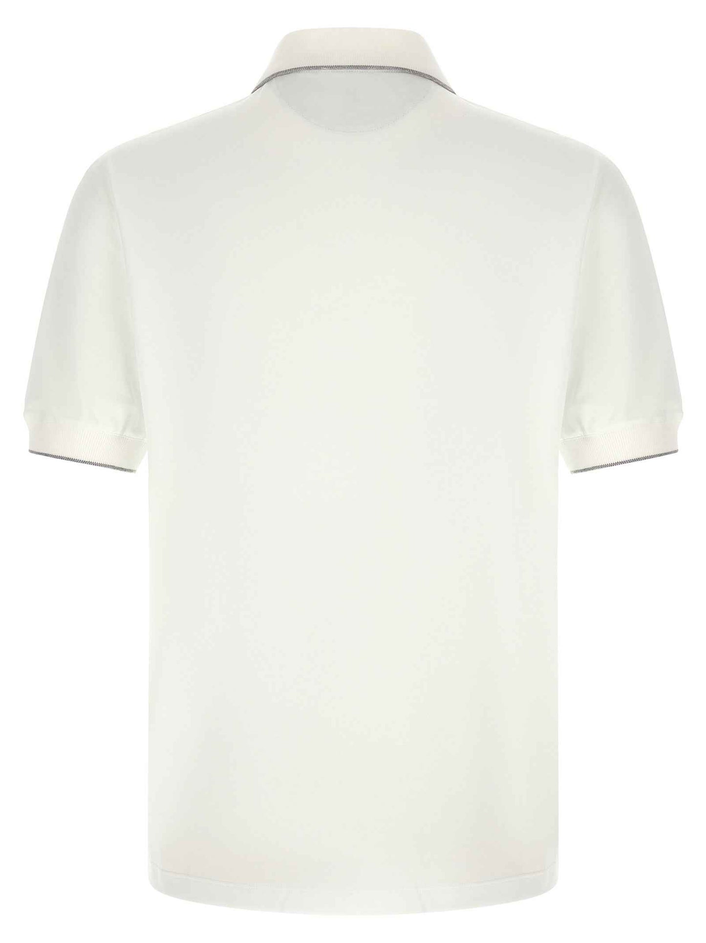 White Polyamide Polo Shirt