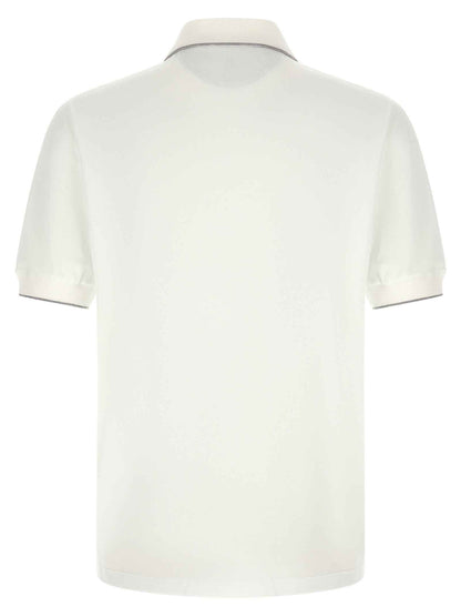 White Polyamide Polo Shirt