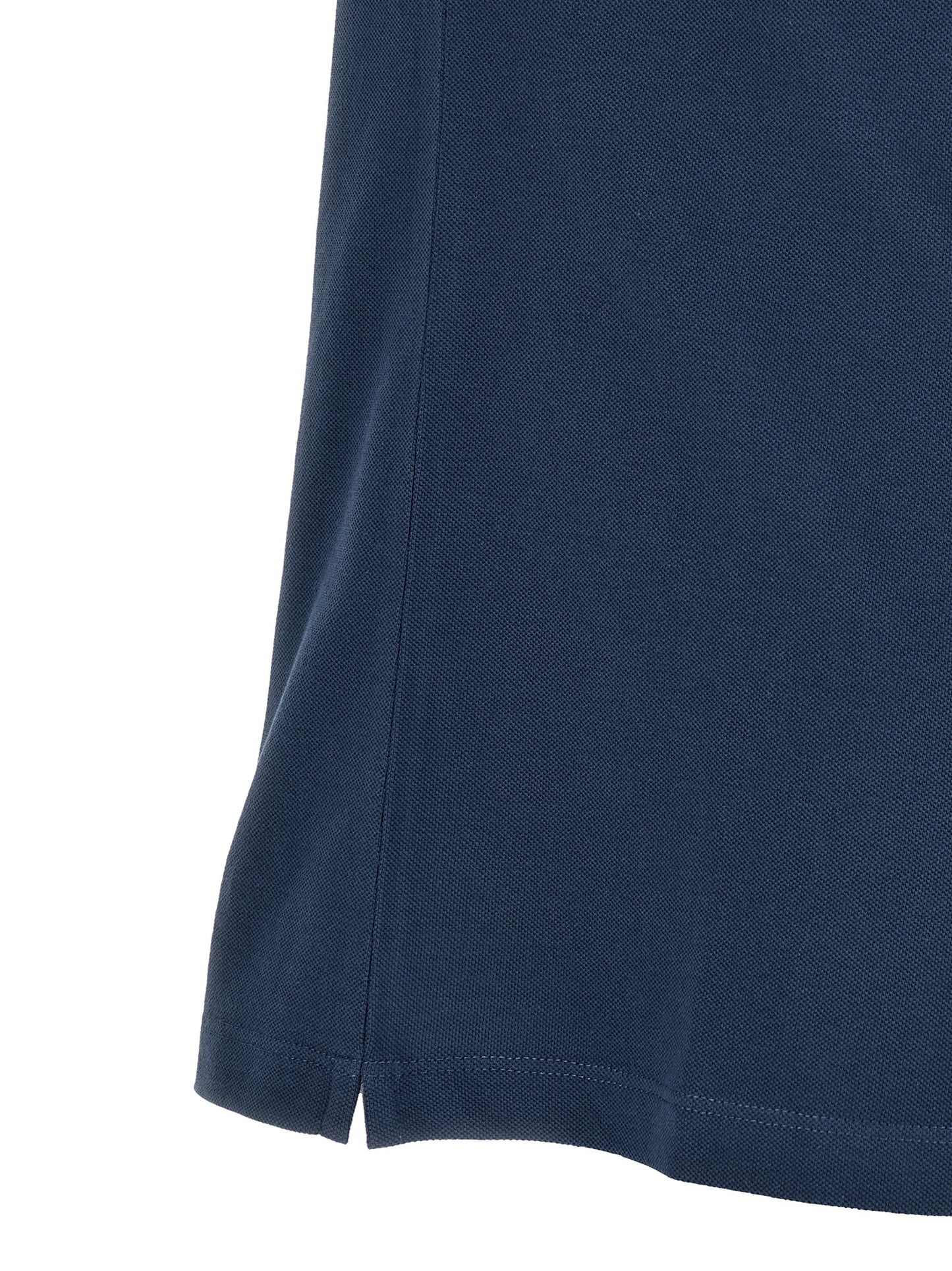 Blue Cotton Polo Shirt
