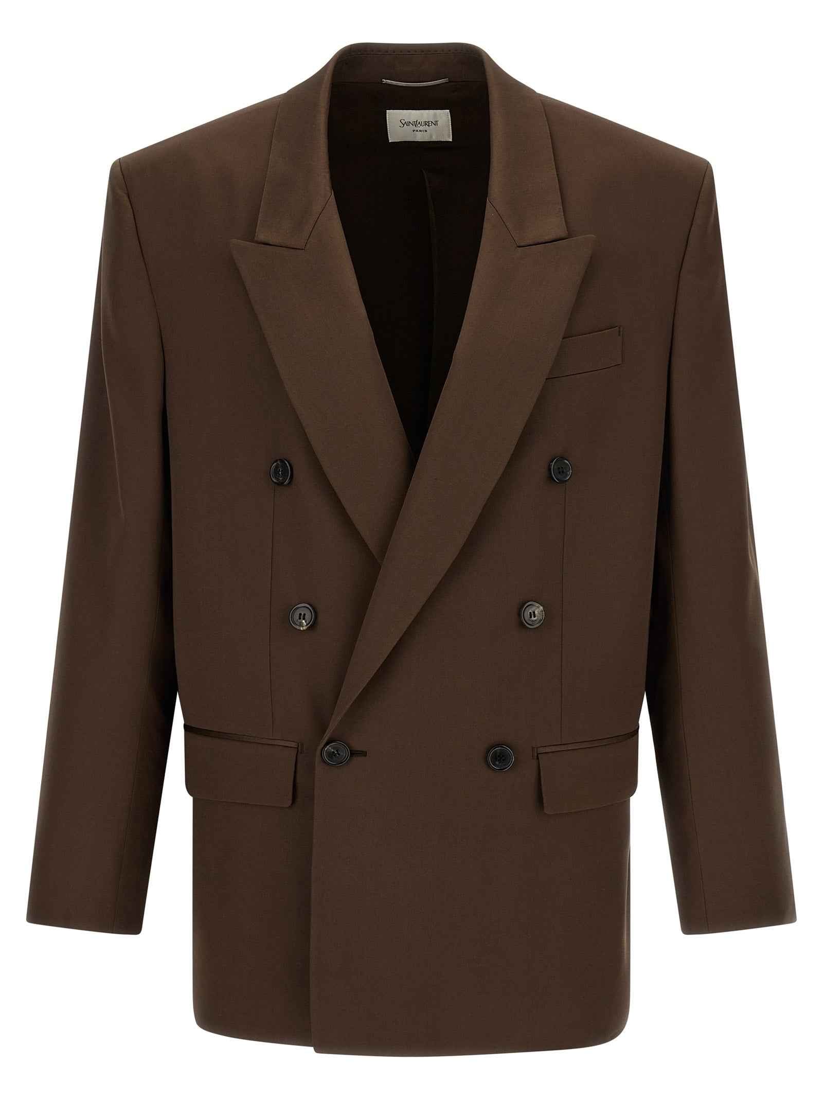 Brown Silk Blazer