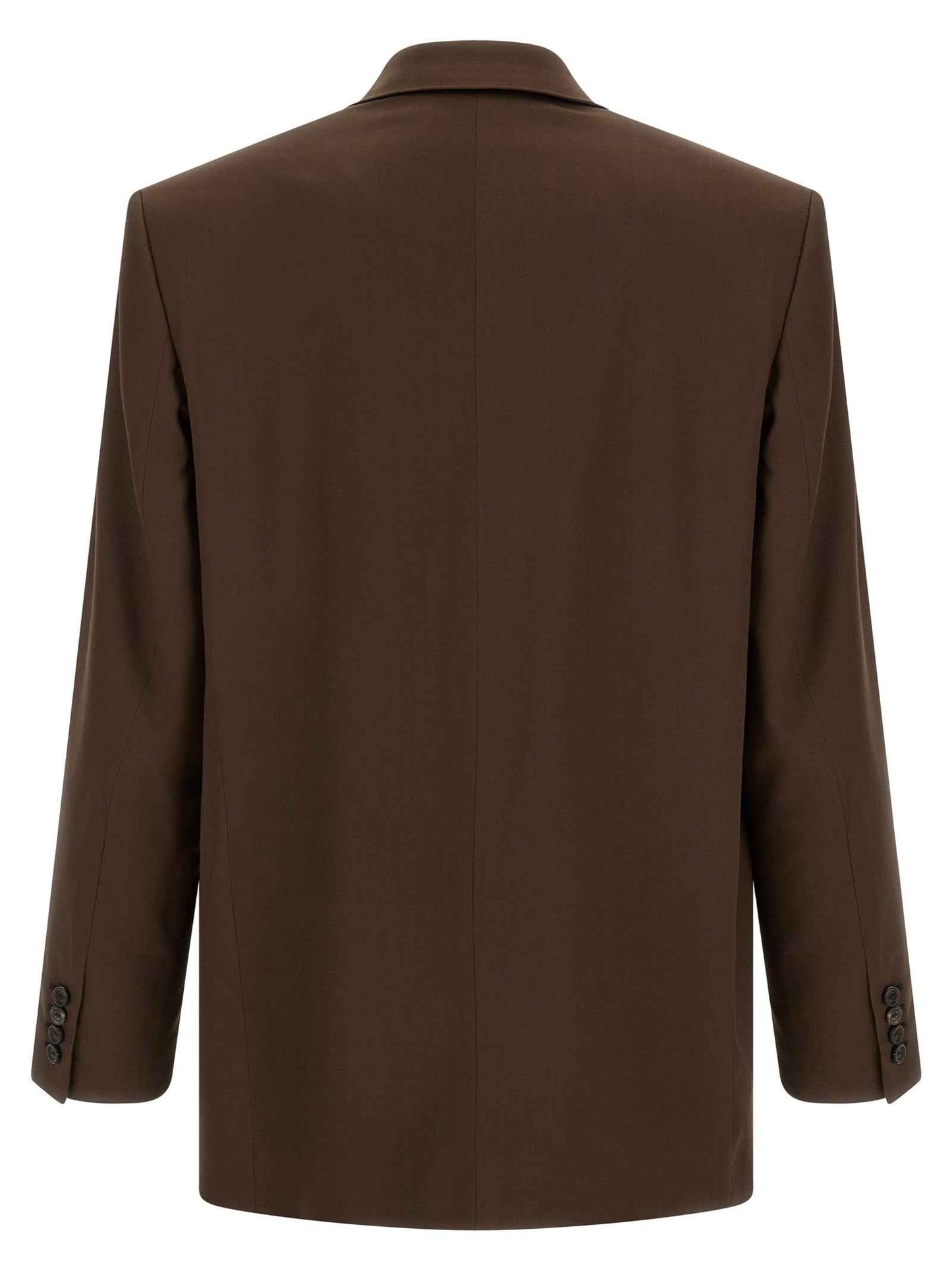 Brown Silk Blazer
