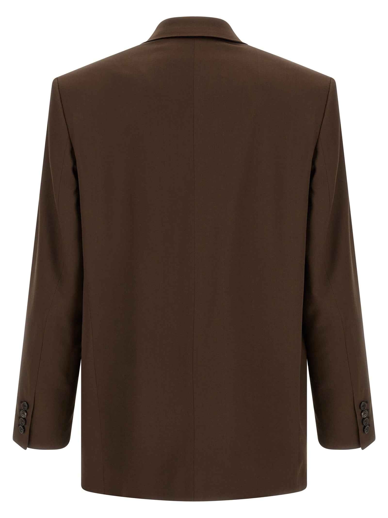 Brown Silk Blazer
