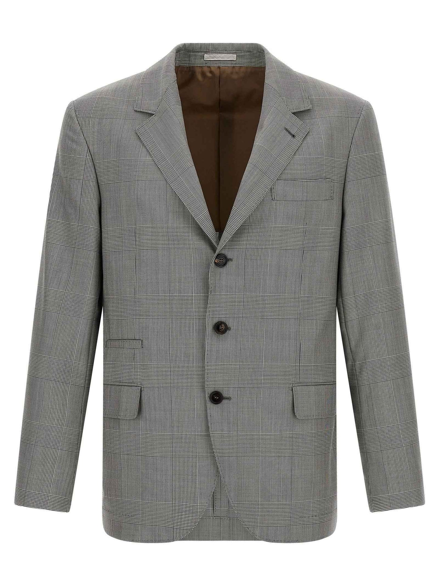 Gray Virgin Wool Blazer