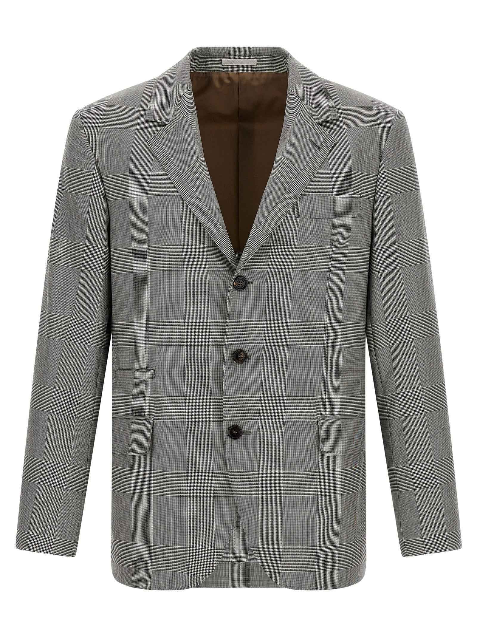 Gray Virgin Wool Blazer