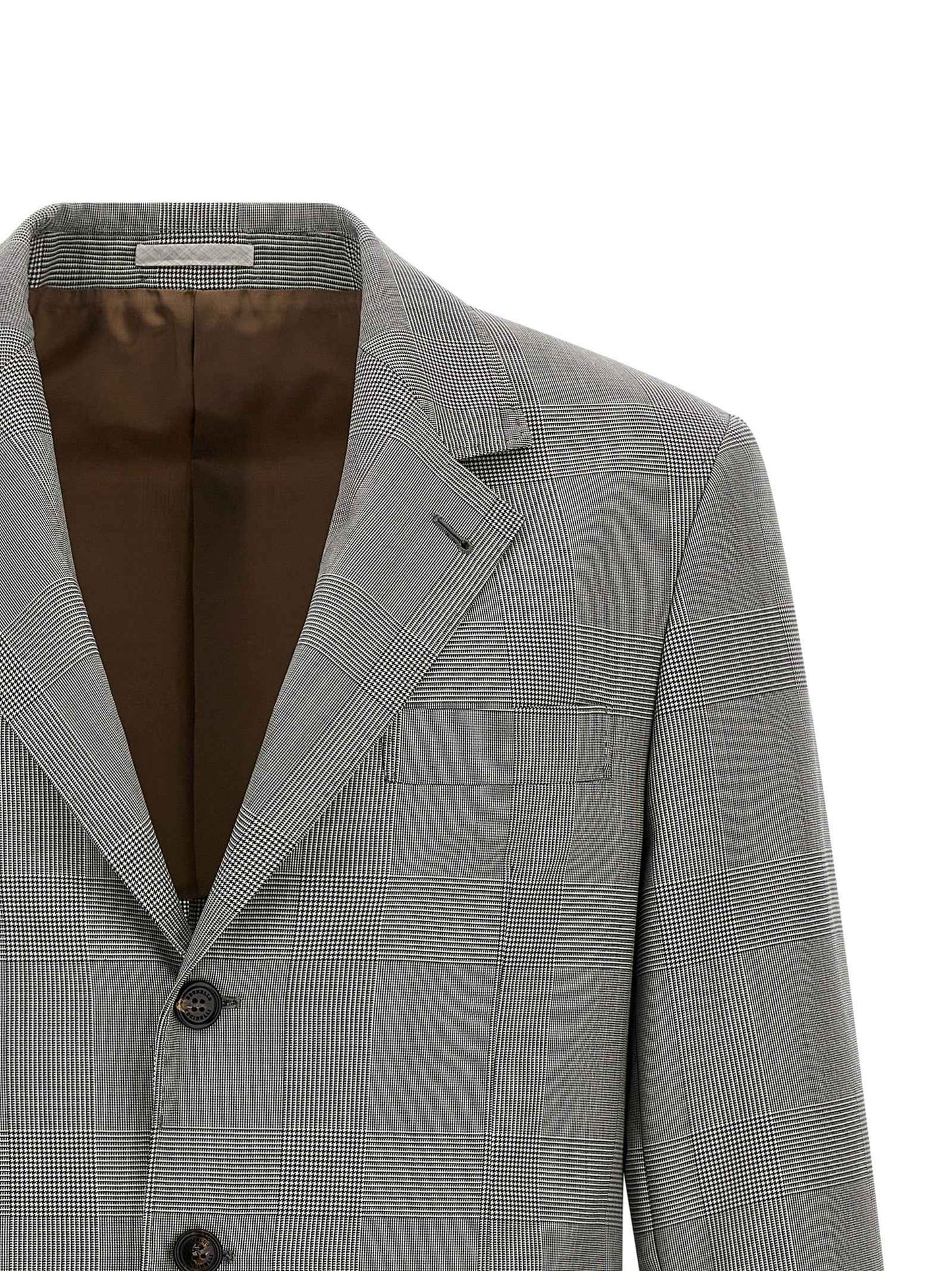 Gray Virgin Wool Blazer