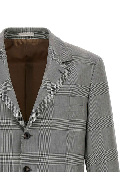 Gray Virgin Wool Blazer