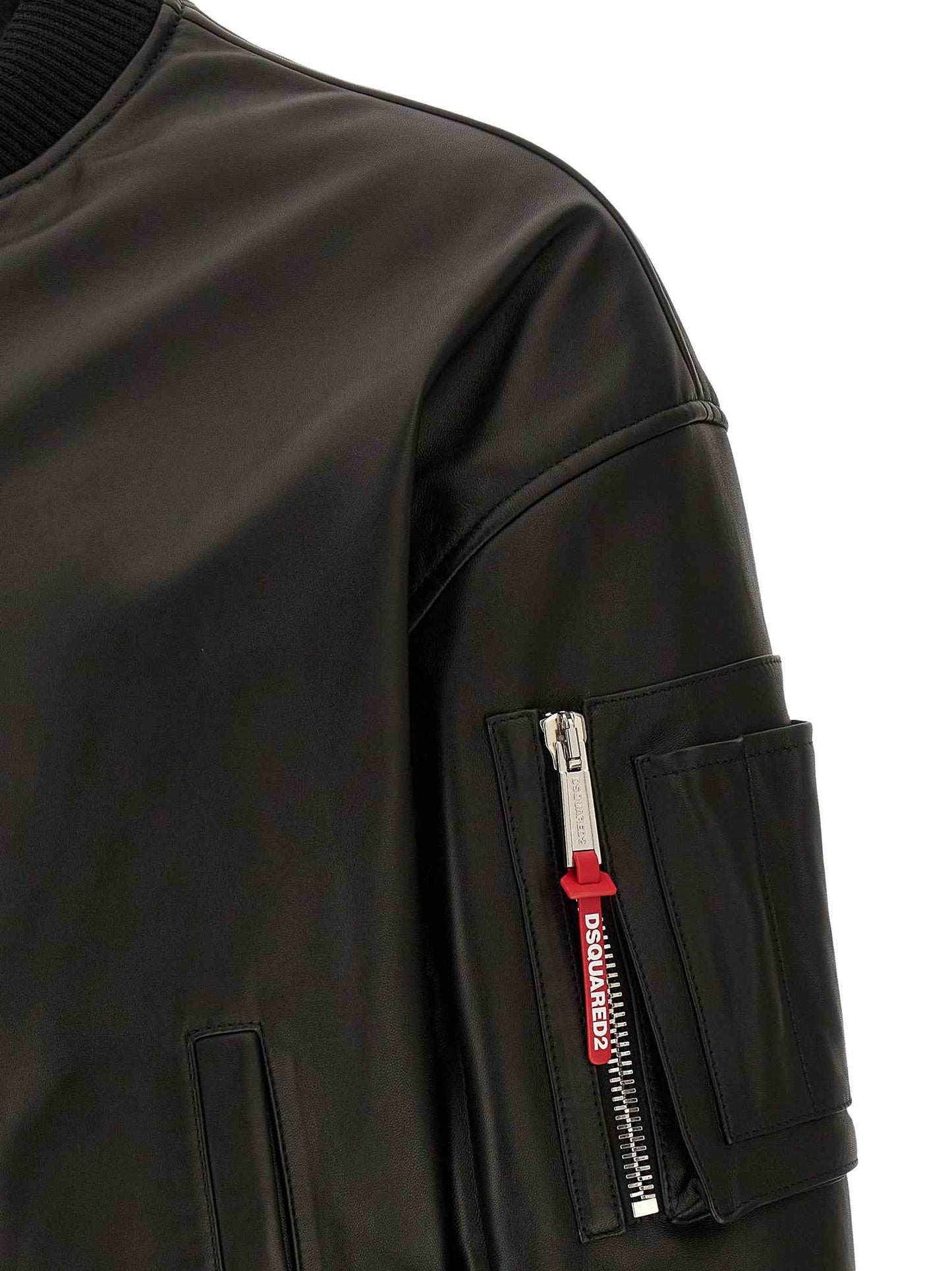 Black Leather Leather Jacket