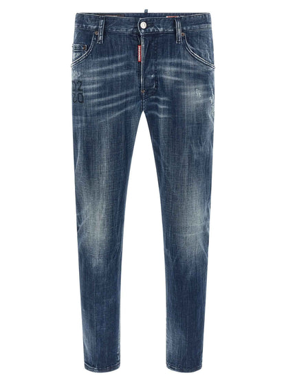 Blue Cotton Relaxed Fit Jeans