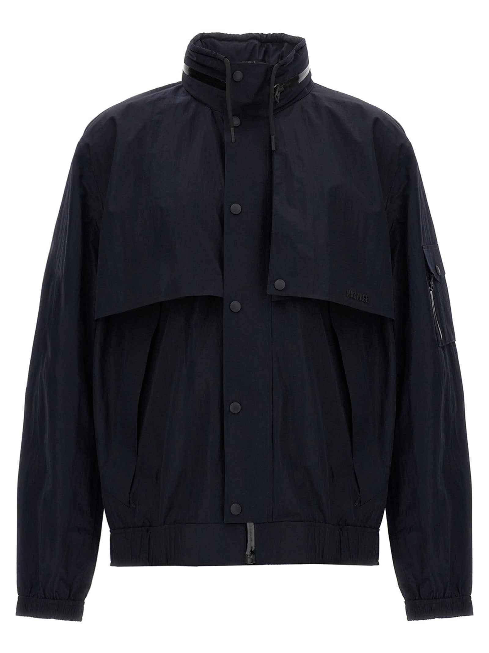 Blue Polyamide Shell Jacket