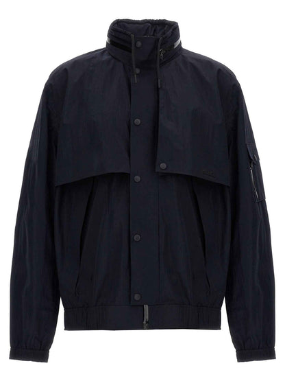 Blue Polyamide Shell Jacket