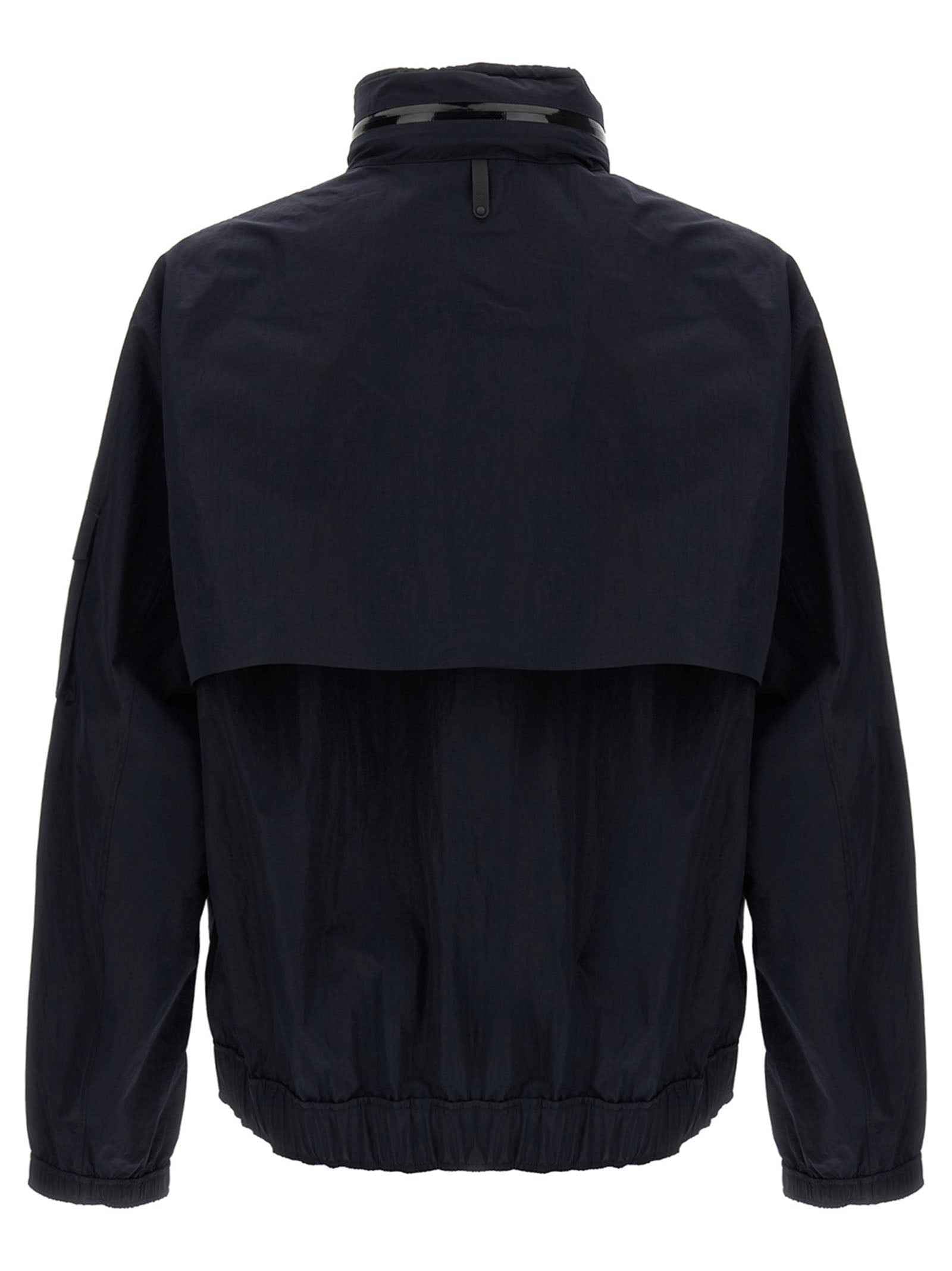 Blue Polyamide Shell Jacket