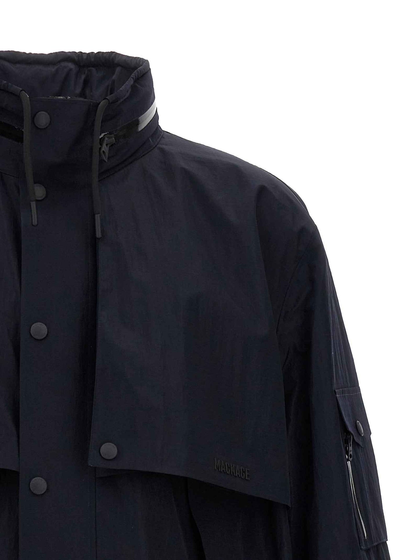 Blue Polyamide Shell Jacket