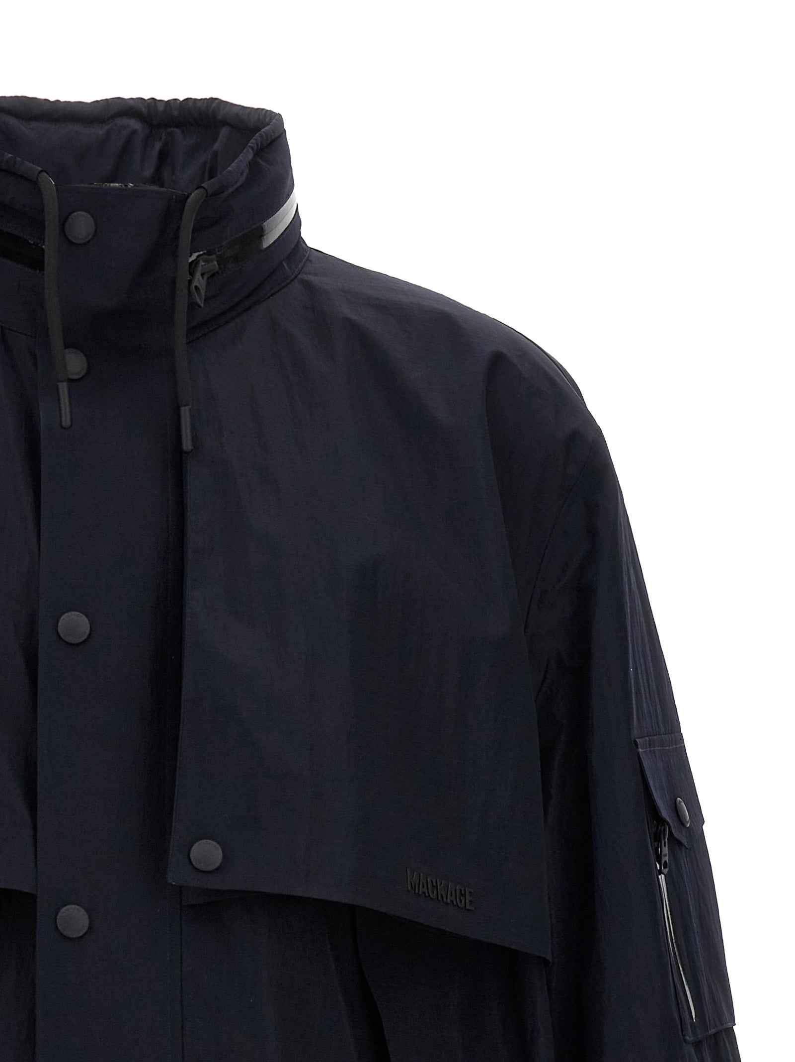 Blue Polyamide Shell Jacket