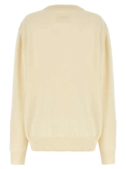 White Wool Cardigan