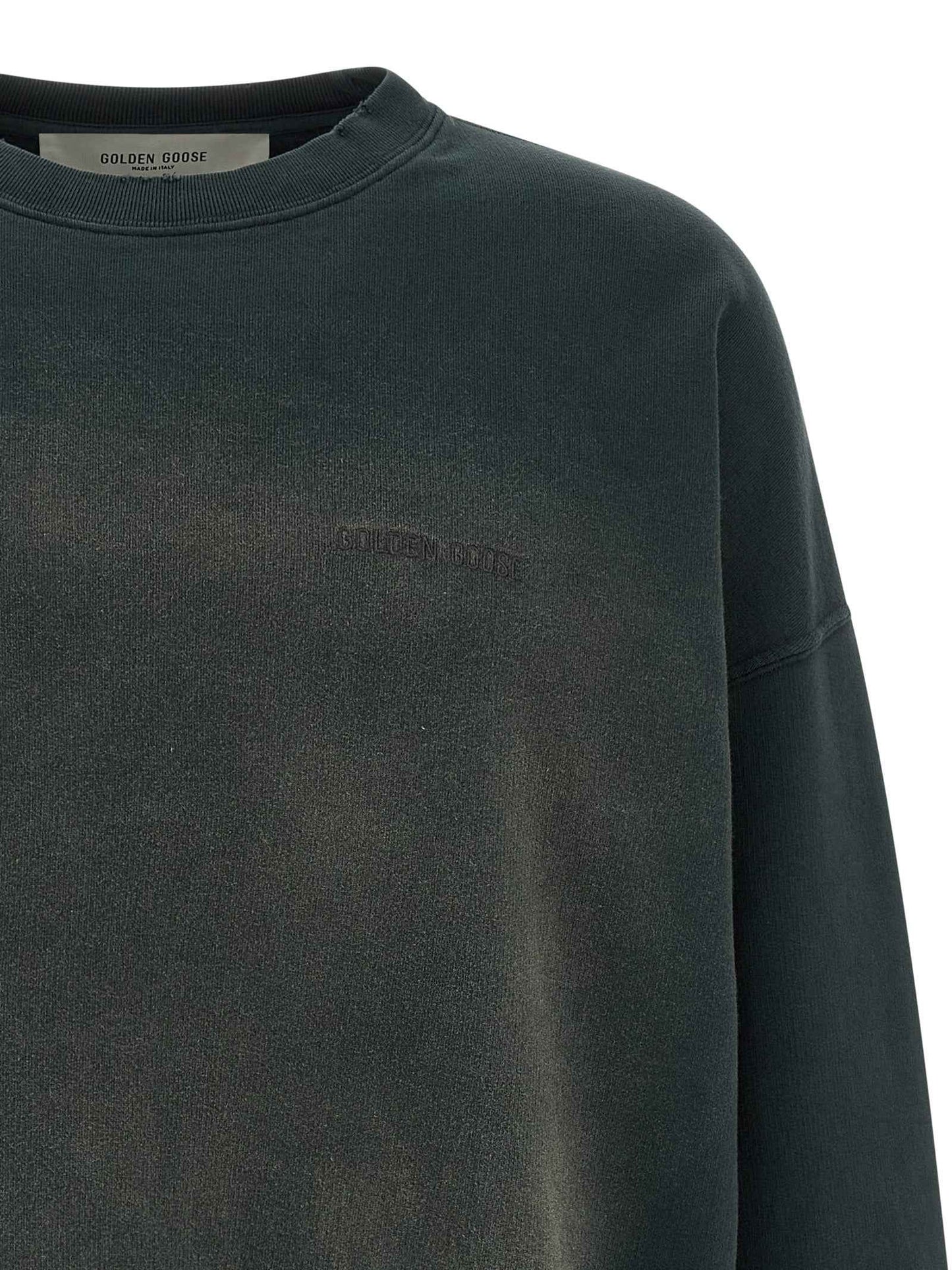 Black Cotton Sweatshirt