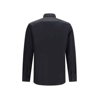 Black Cotton Dress Shirt