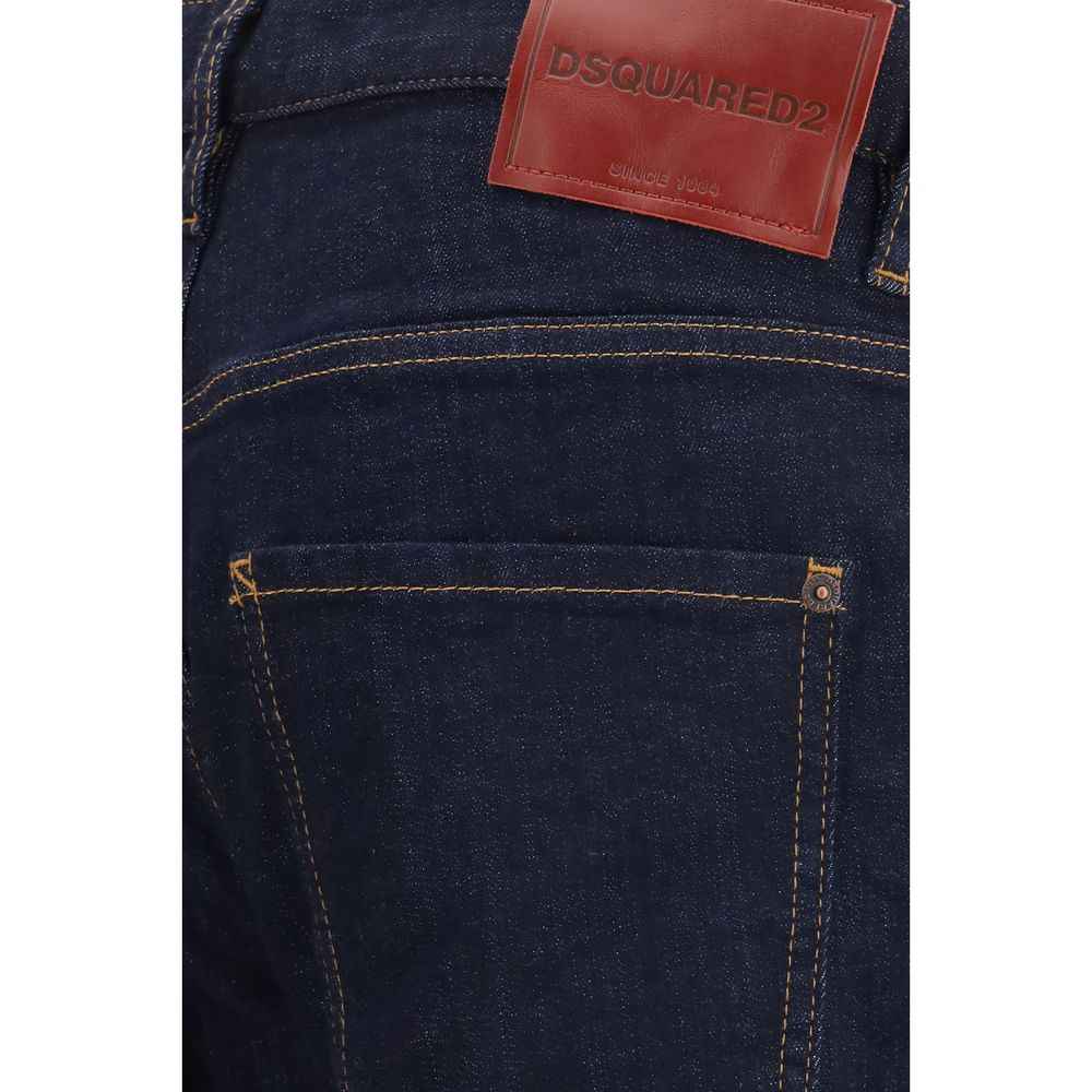 Blue Cotton Slim Fit Jeans