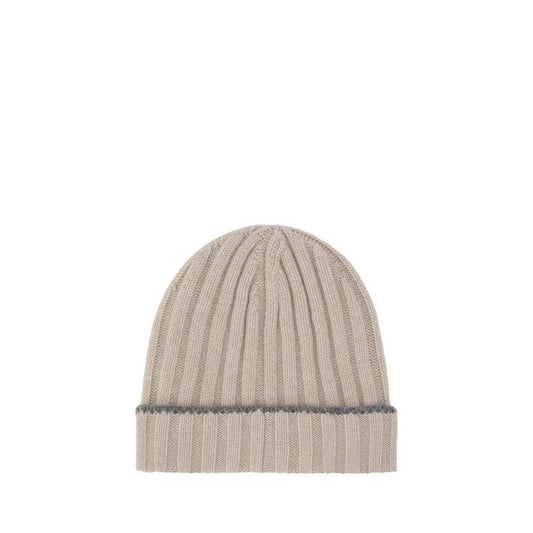Beige Cashmere Beanie