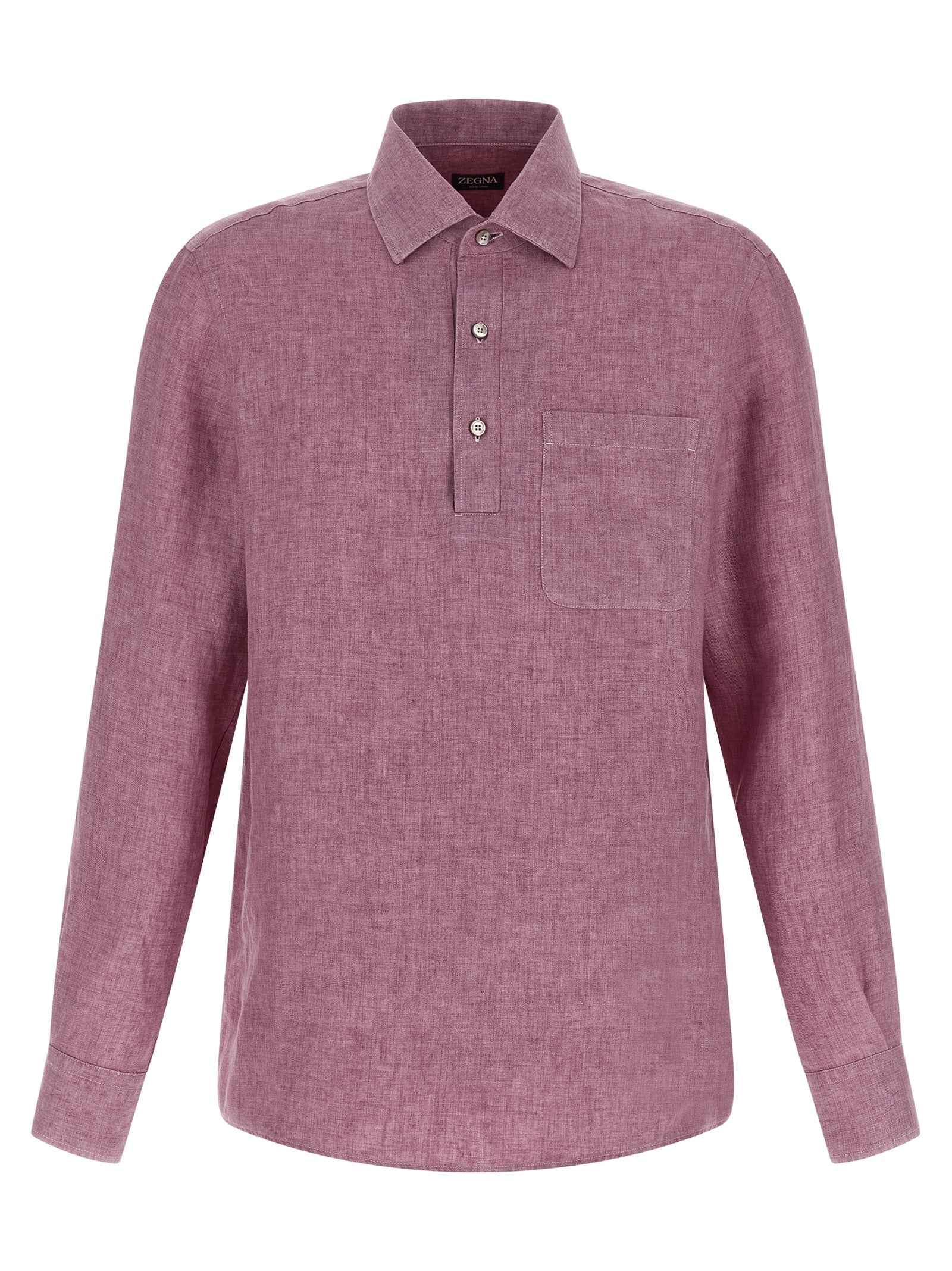 Multicolor Linen Polo Shirt