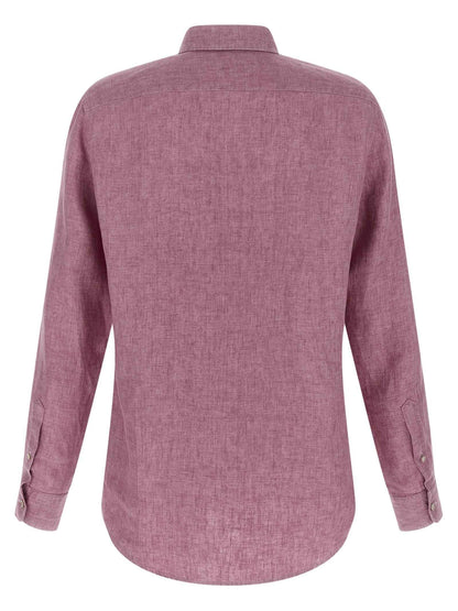 Multicolor Linen Polo Shirt