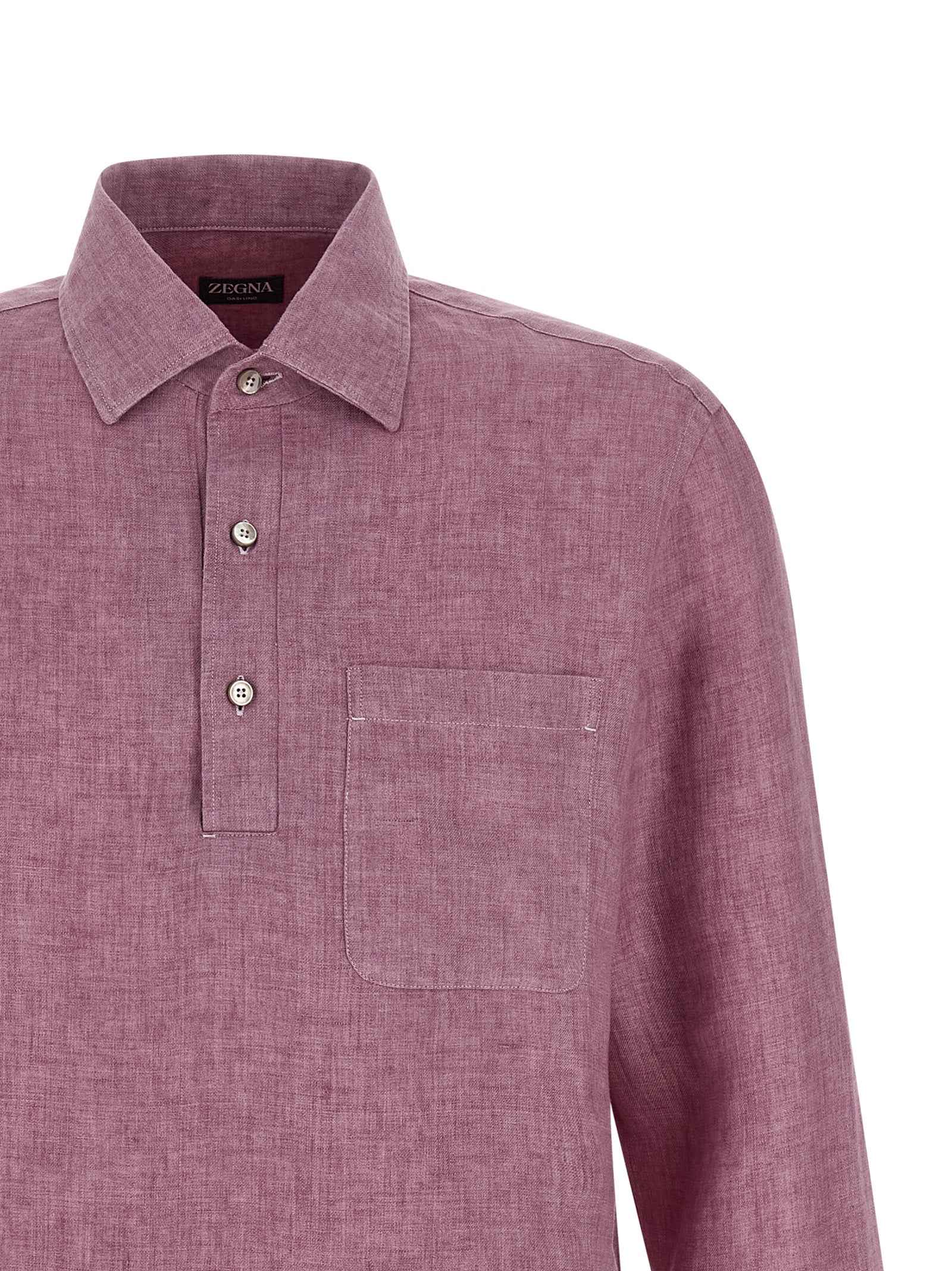 Multicolor Linen Polo Shirt