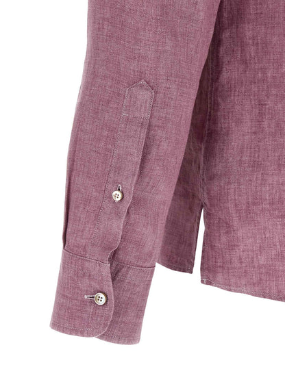 Multicolor Linen Polo Shirt