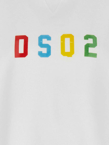 White Cotton Sweatshirt