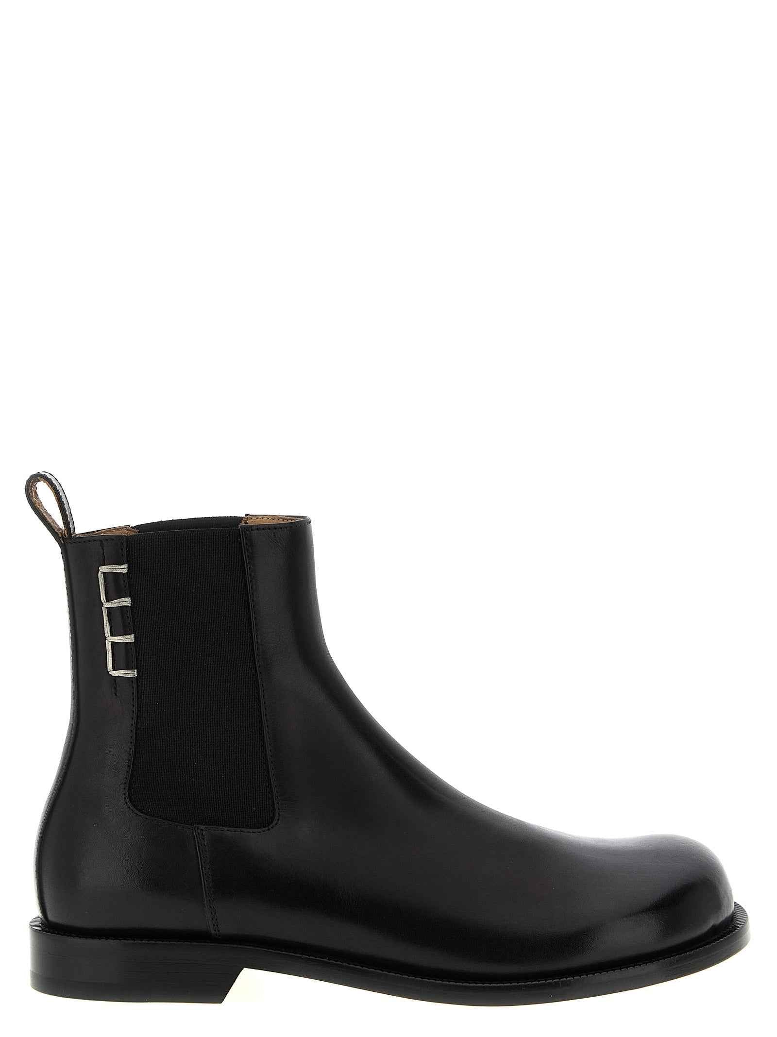 Black Calfskin Chelsea Boots