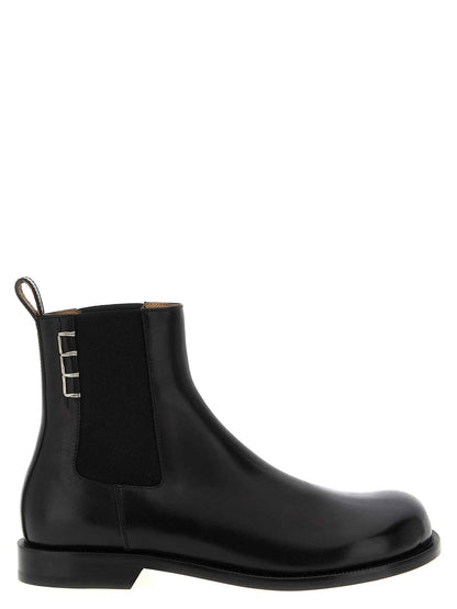 Black Calfskin Chelsea Boots