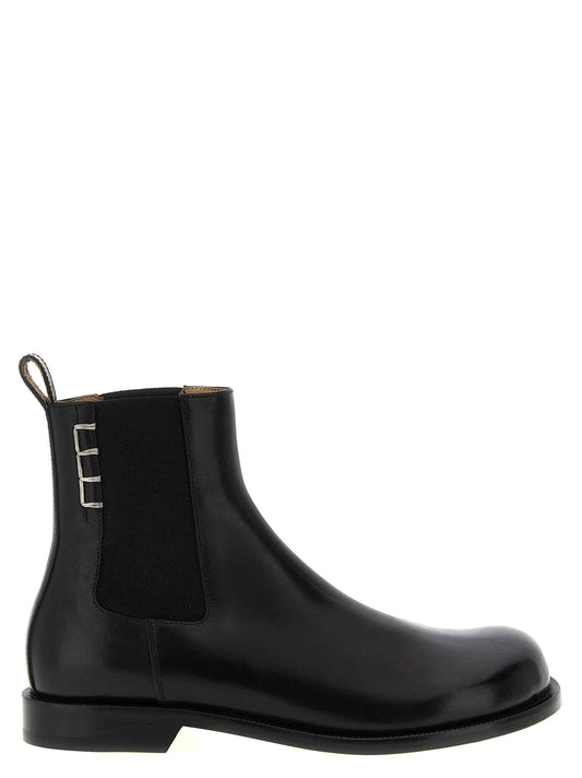 Black Calfskin Chelsea Boots