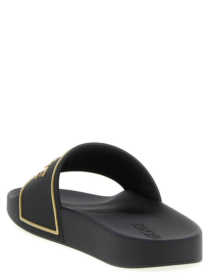 Black Polyurethane Slides