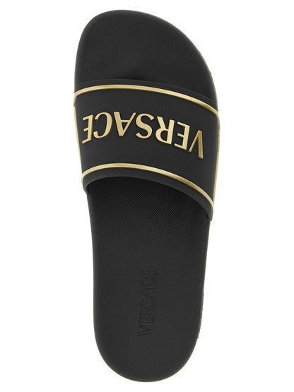 Black Polyurethane Slides