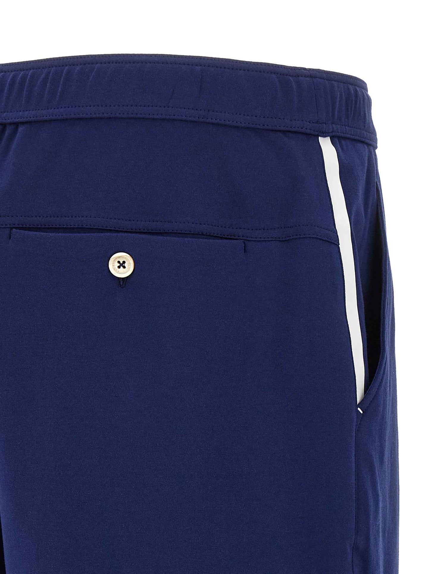 Blue Cotton Bermuda Shorts