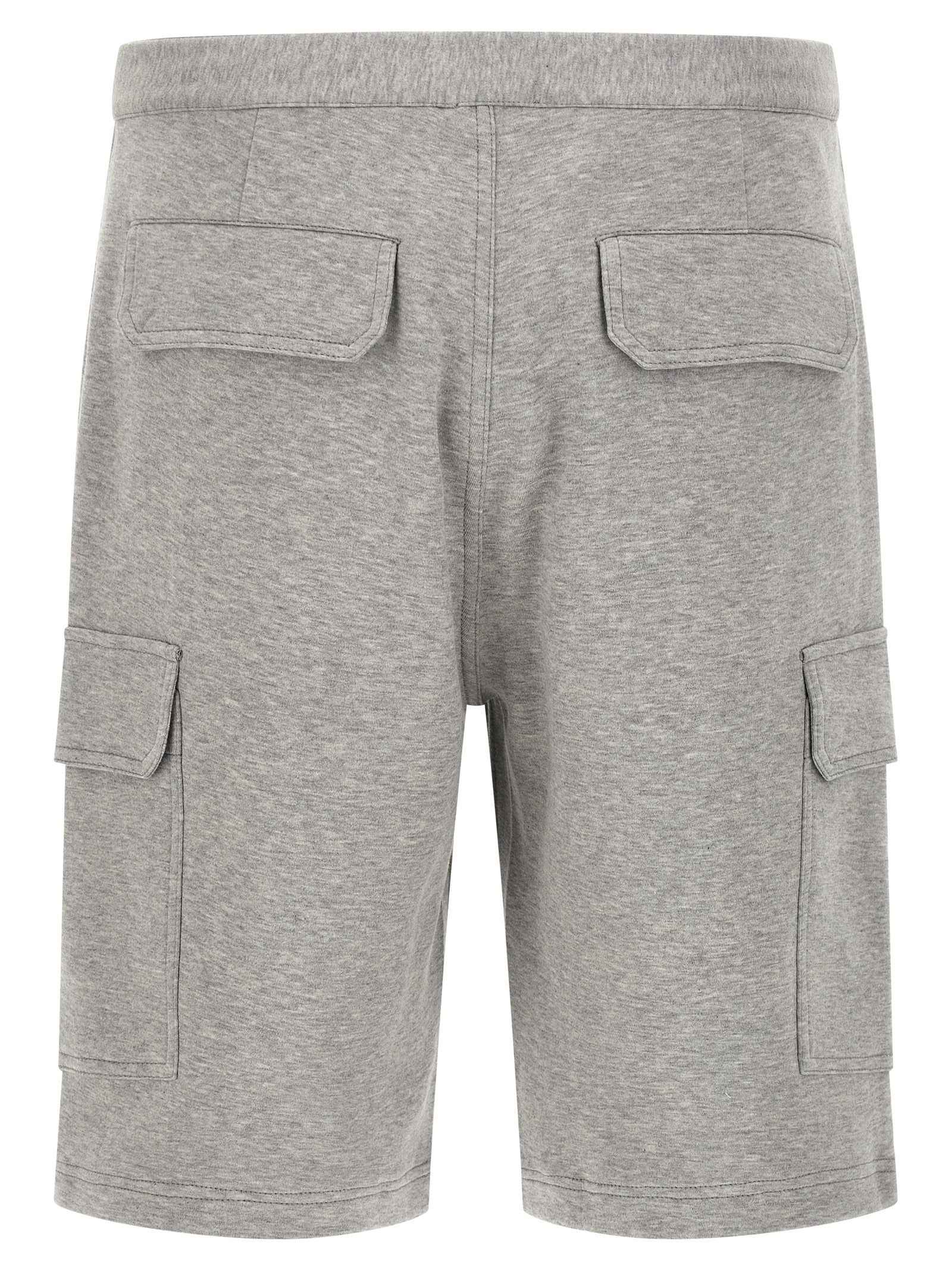 Gray Cotton Bermuda Shorts