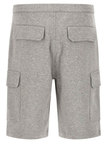 Gray Cotton Bermuda Shorts