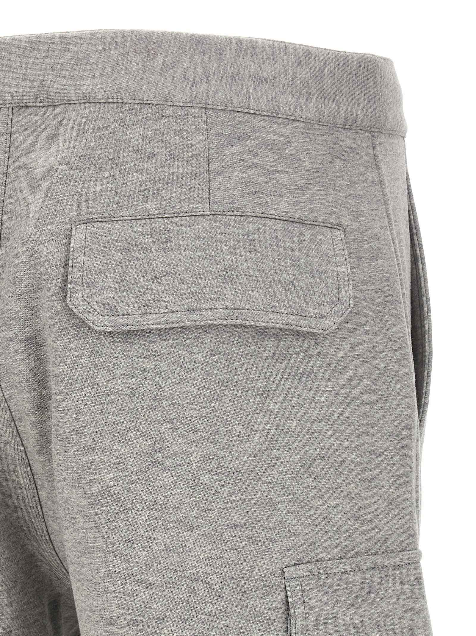 Gray Cotton Bermuda Shorts