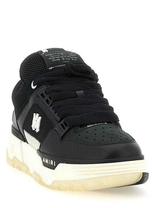 Black Calfskin Athletic Sneakers